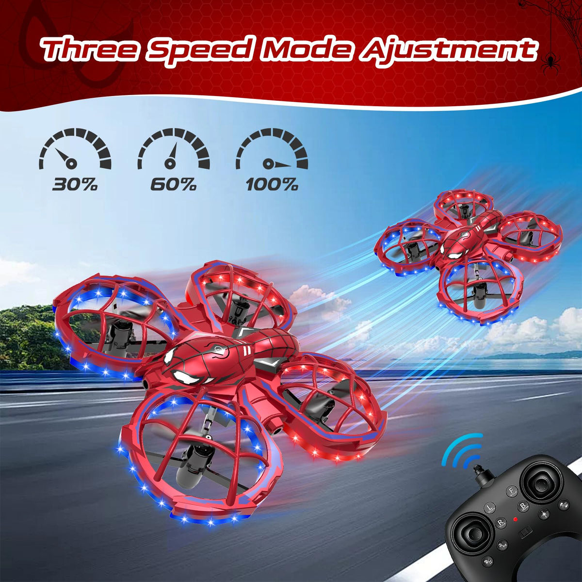 Joysin Spider Mini Drone features headless mode for easier orientation during flight