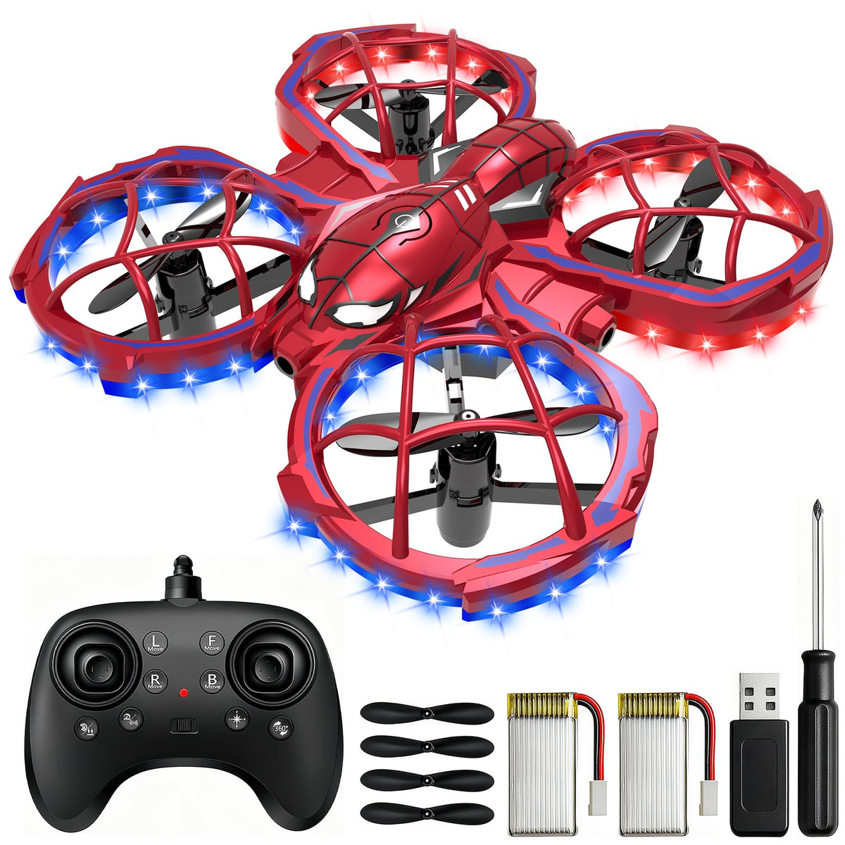 Joysin Spider Mini Drone with bold spider pattern for kid-friendly indoor fun