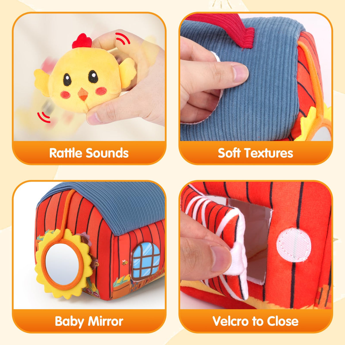 JOYSINTOY crinkle paper textures for tactile exploration