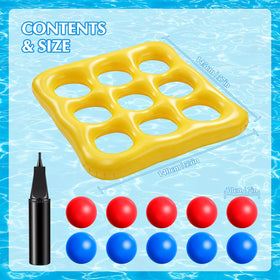 JOYSINTOY manual air pump enables quick setup before water fun.
