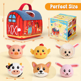 JOYSINTOY portable barn with handle for travel on the go