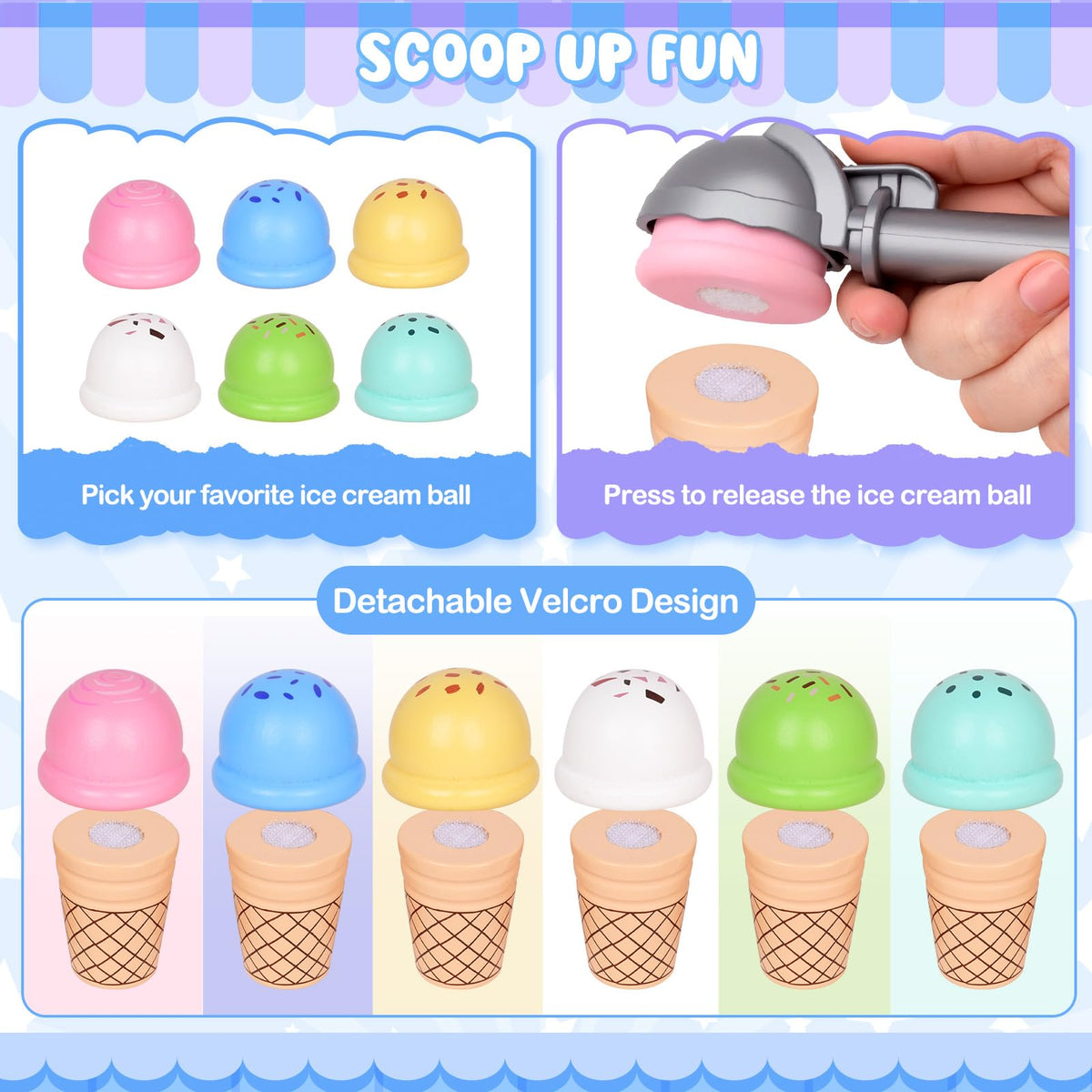 JOYSINTOY toy money bills to practice counting and payment
