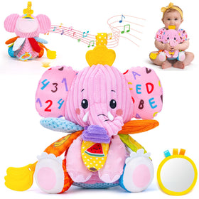 JoySpark Elephant Crinkle Sound promotes sensory exploration during playtime.
