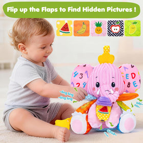 JoySpark Elephant Pull Tail Lullaby triggers gentle music.