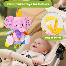 JoySpark Elephant Soft Plush Fabric offers cuddle-friendly comfort.