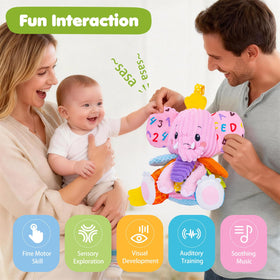 JoySpark Elephant Velcro Attachment keeps it handy on strollers.