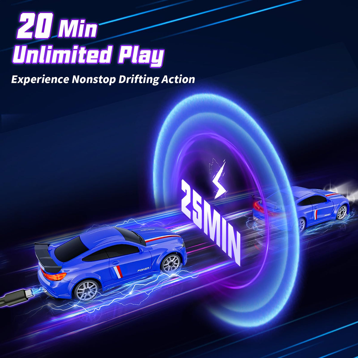 JoySpark Toys drift mat and barriers set for custom courses.