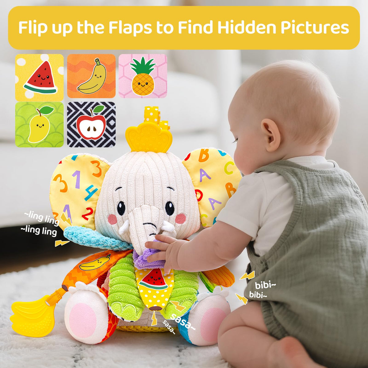 JoySpark Toys elephant dual teethers offer safe texture relief for gums