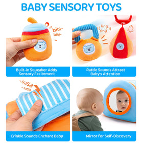 JoySpark Toys jingling kettlebell adds soft sounds during play