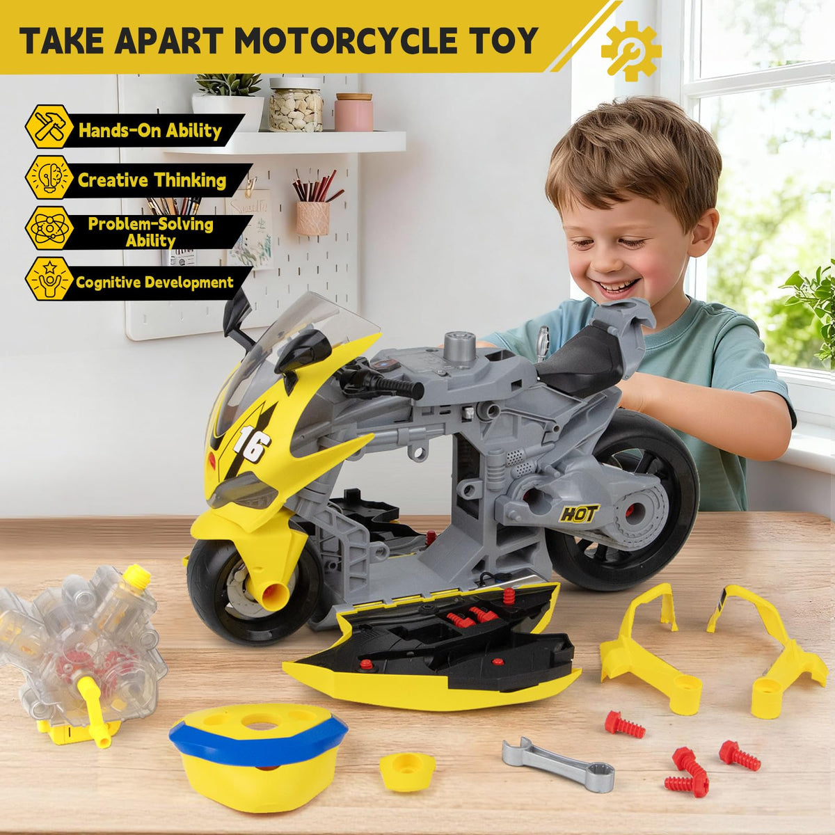 JoySpark Toys LED headlights on show vibrant realism and immersive playtime lighting