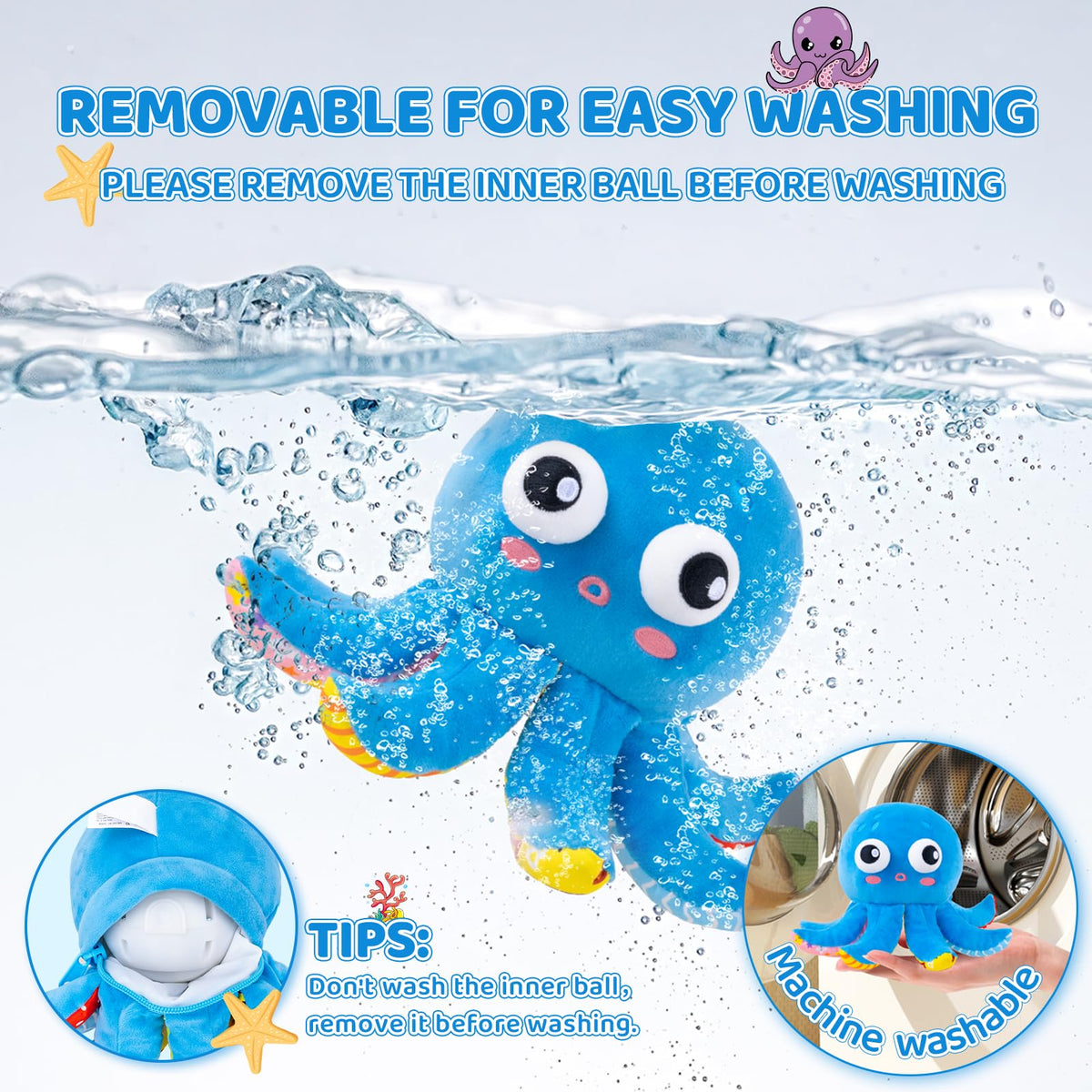 JoySpark Toys removable cover is easy to machine wash.