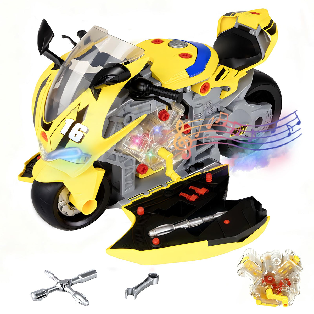 JoySpark Toys safe ABS plastic build ensures sturdy child friendly play