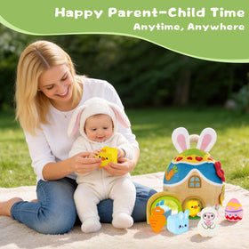 JoySpark Toys stackable bunny and chick build grasping skills