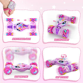 JoySpark Unicorn RC Stunt Car 2.4GHz remote for precise long-range control