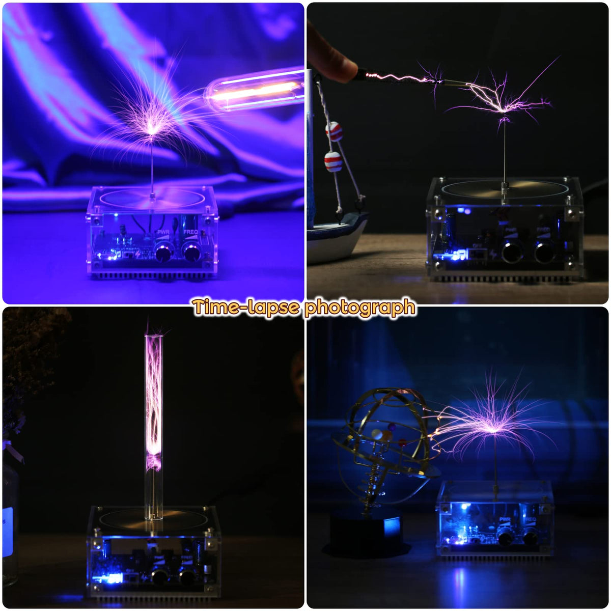 Joytech BT Music Tesla Coil interior electronics board reveals compact tech.
