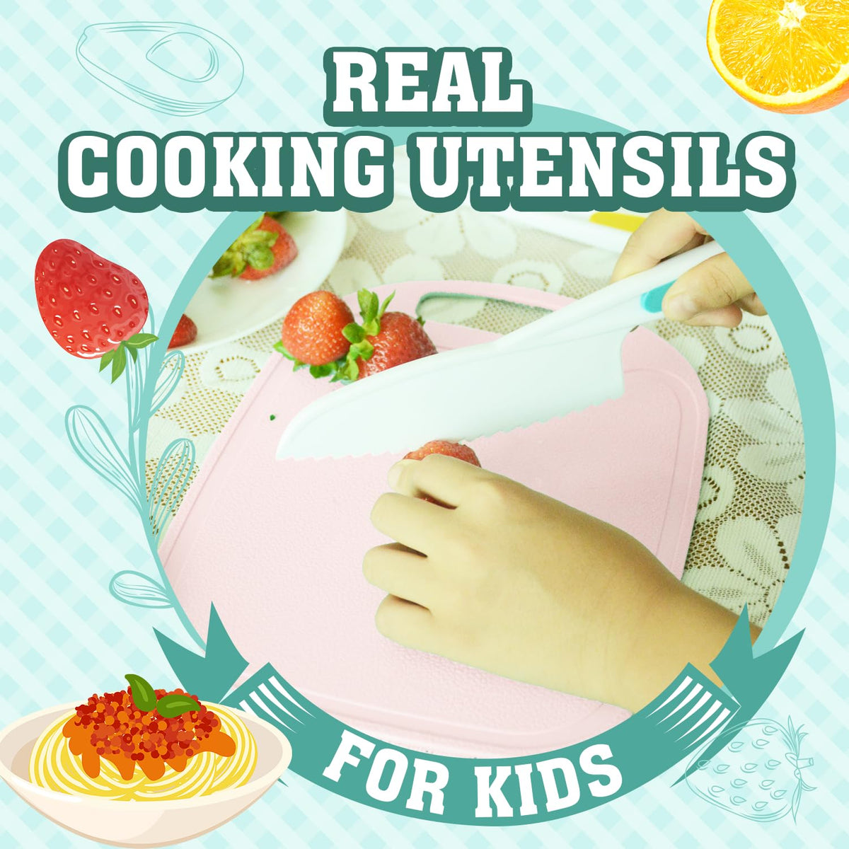 JoyTown cookbook included in pink set with beginner recipes