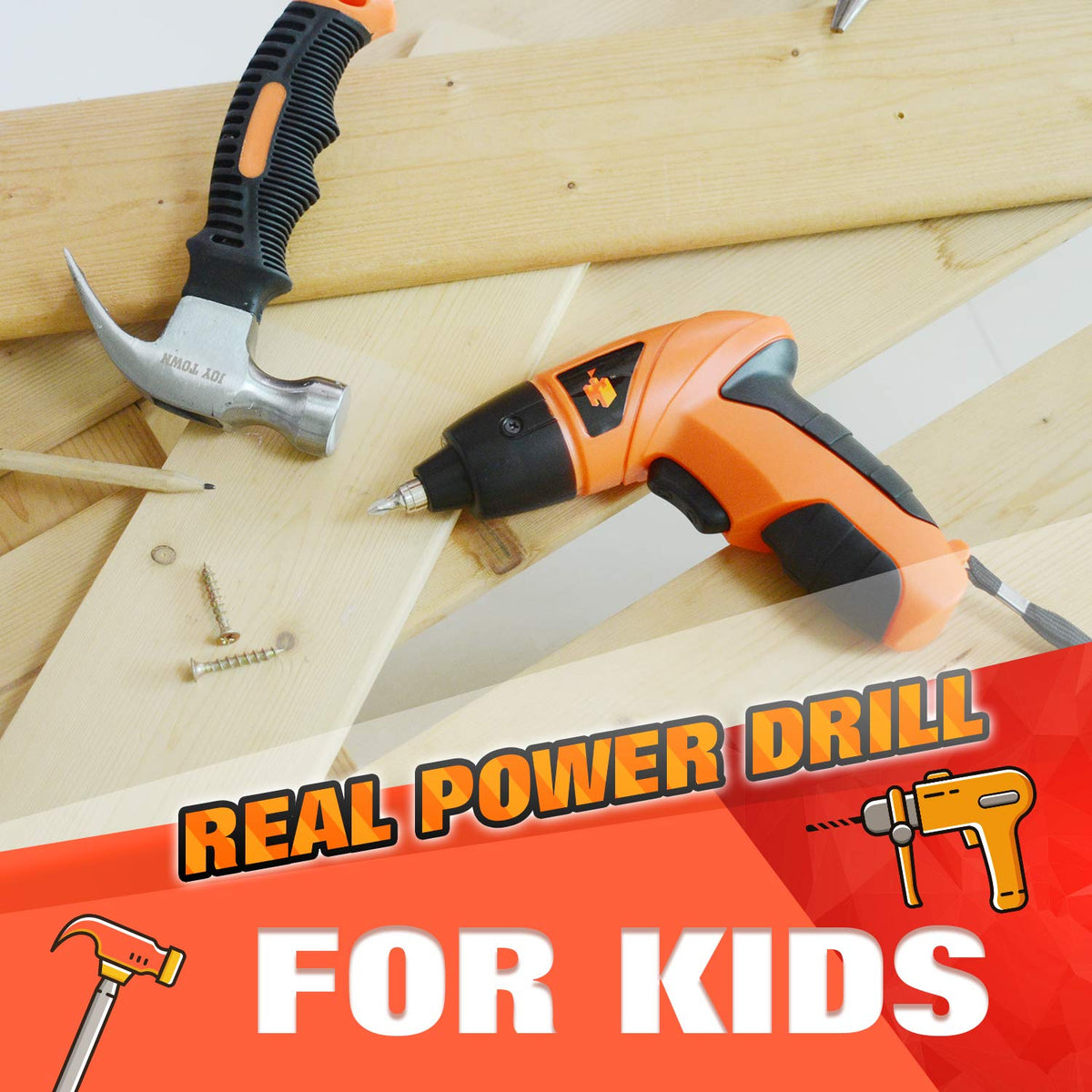 JoyTown cordless rechargeable drill enables portable DIY anywhere