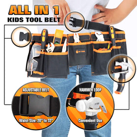 JoyTown Kids Real Tool Set wrench for beginner tightening practice.