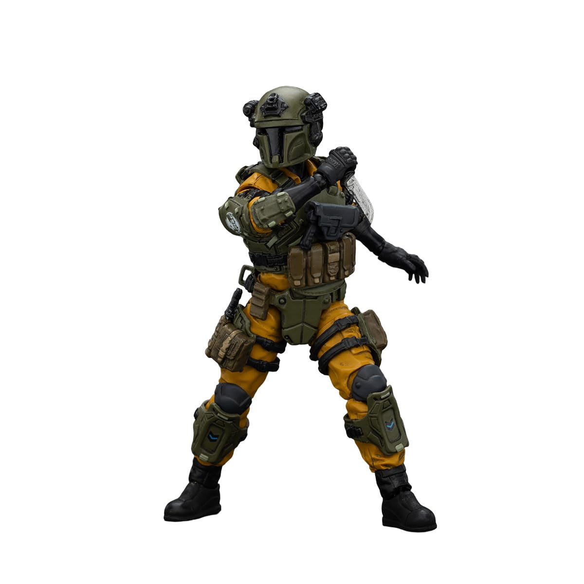 JOYTOY Dark Source Scar Assault articulation pose enables dynamic action shots