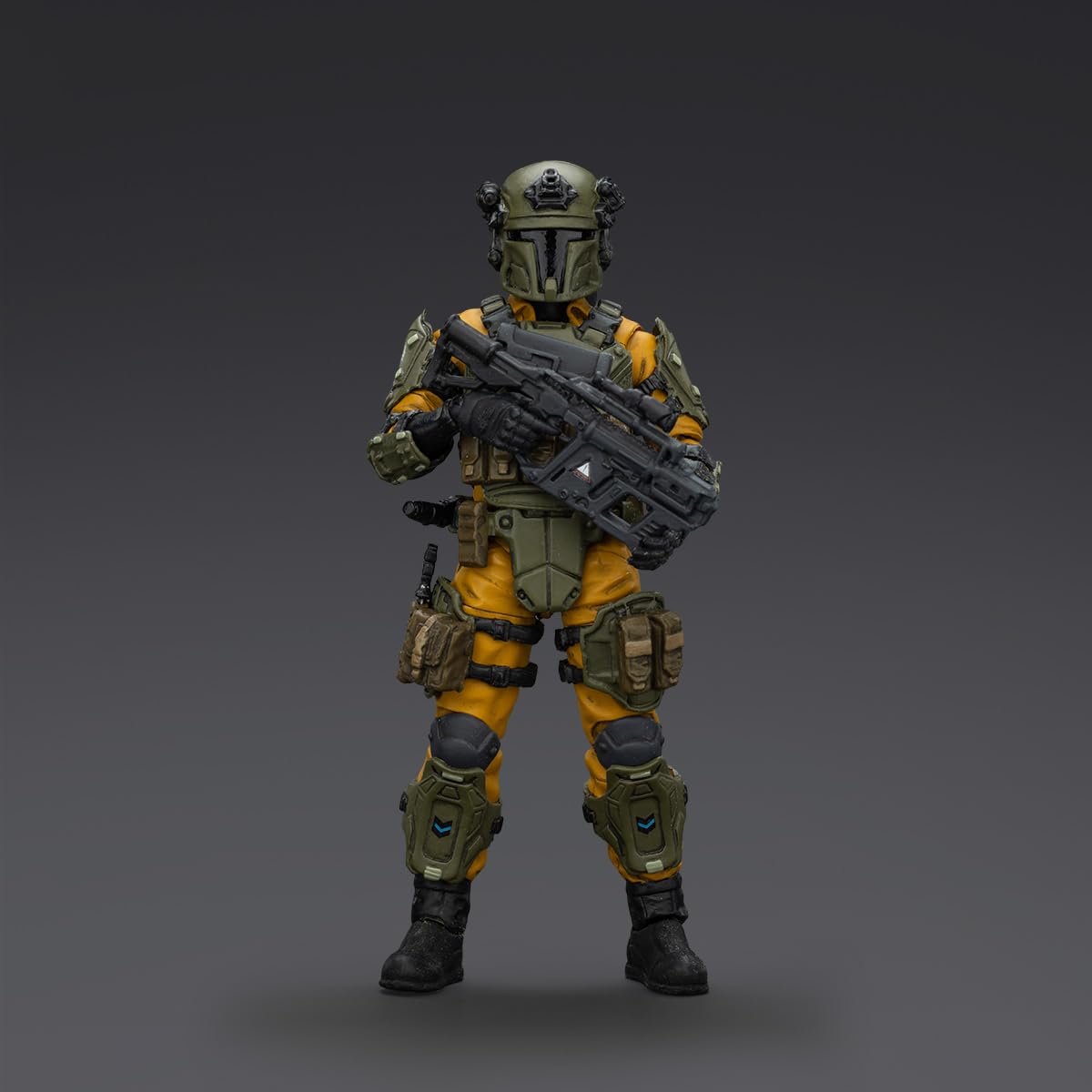 JOYTOY Dark Source Scar Assault display stand supports steady poses