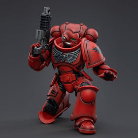 JOYTOY Blood Angels Intercessor full-gear figure fits standard accessories.