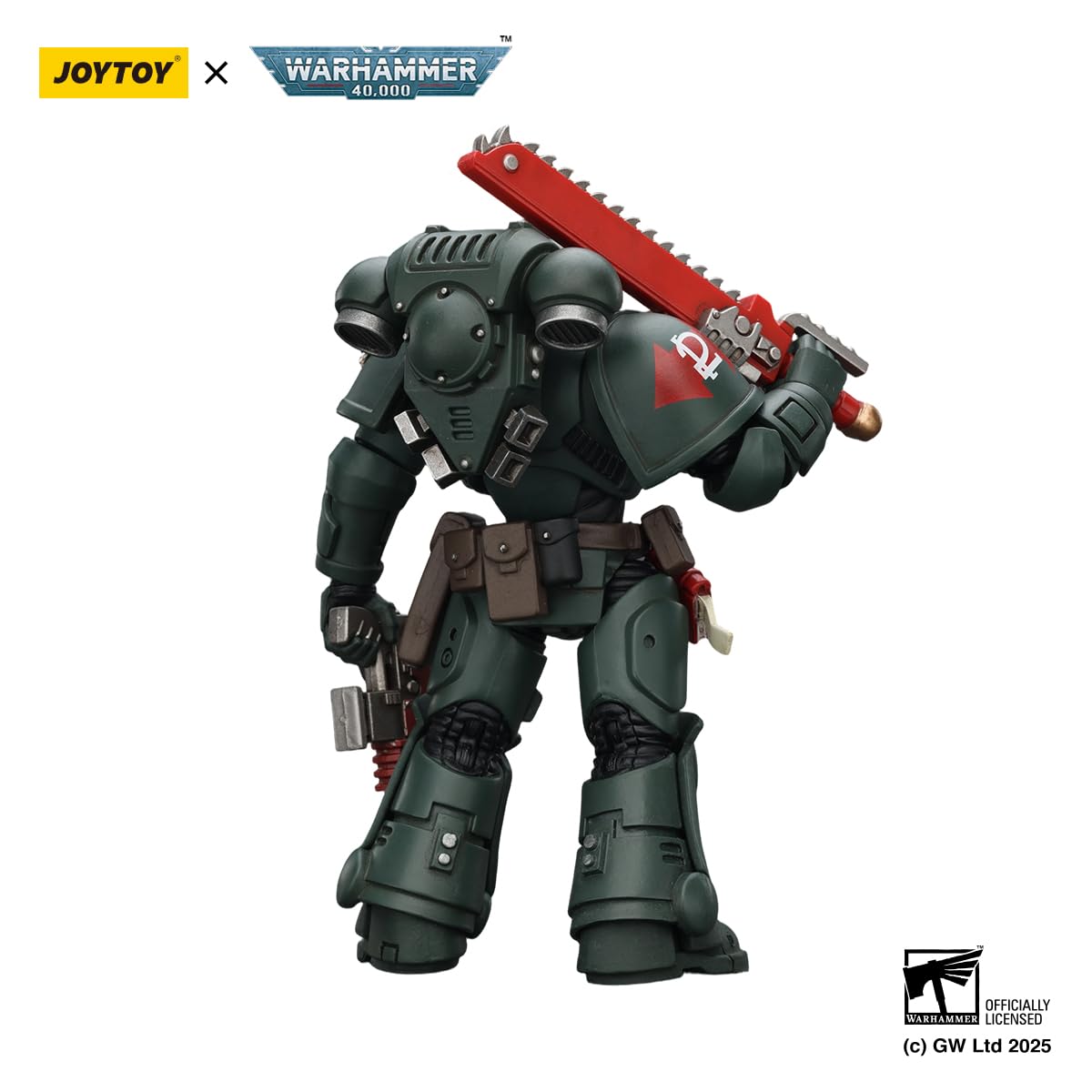 JOYTOY Brother Ashar helmet accessory highlights authentic Dark Angels design.