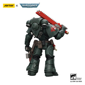 JOYTOY Brother Ashar helmet accessory highlights authentic Dark Angels design.