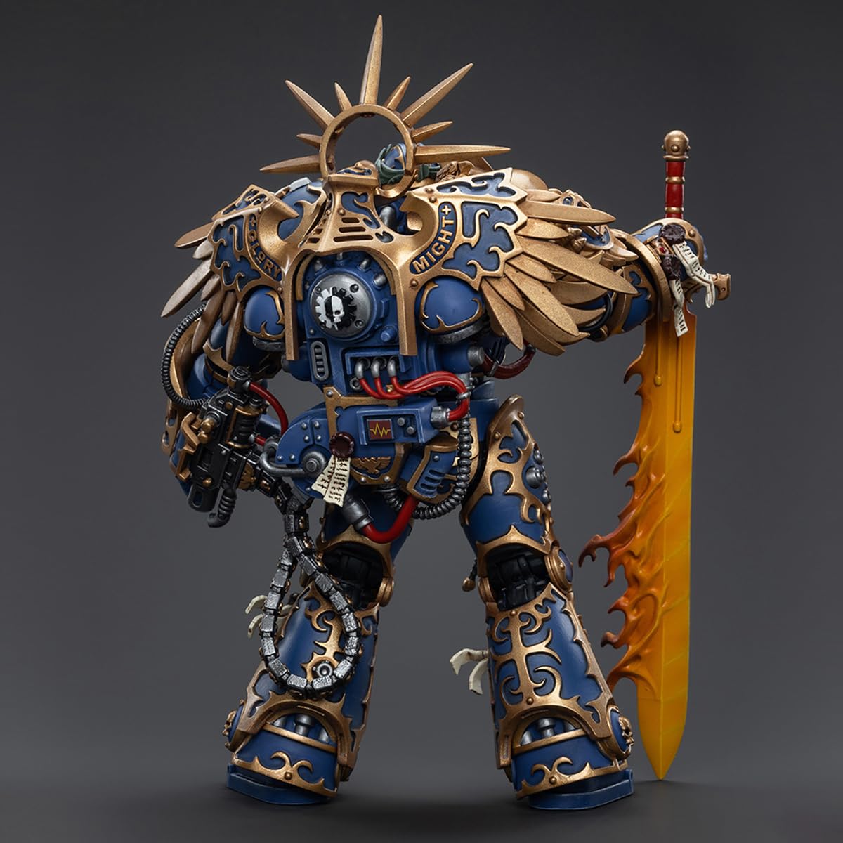 JOYTOY Guilliman figure ready for dramatic shelf displays.