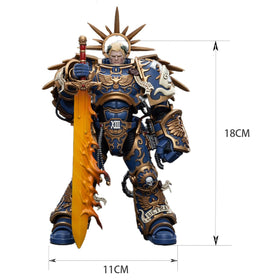 JOYTOY Ultramarines Guilliman 1/18 scale figure for detailed displays.