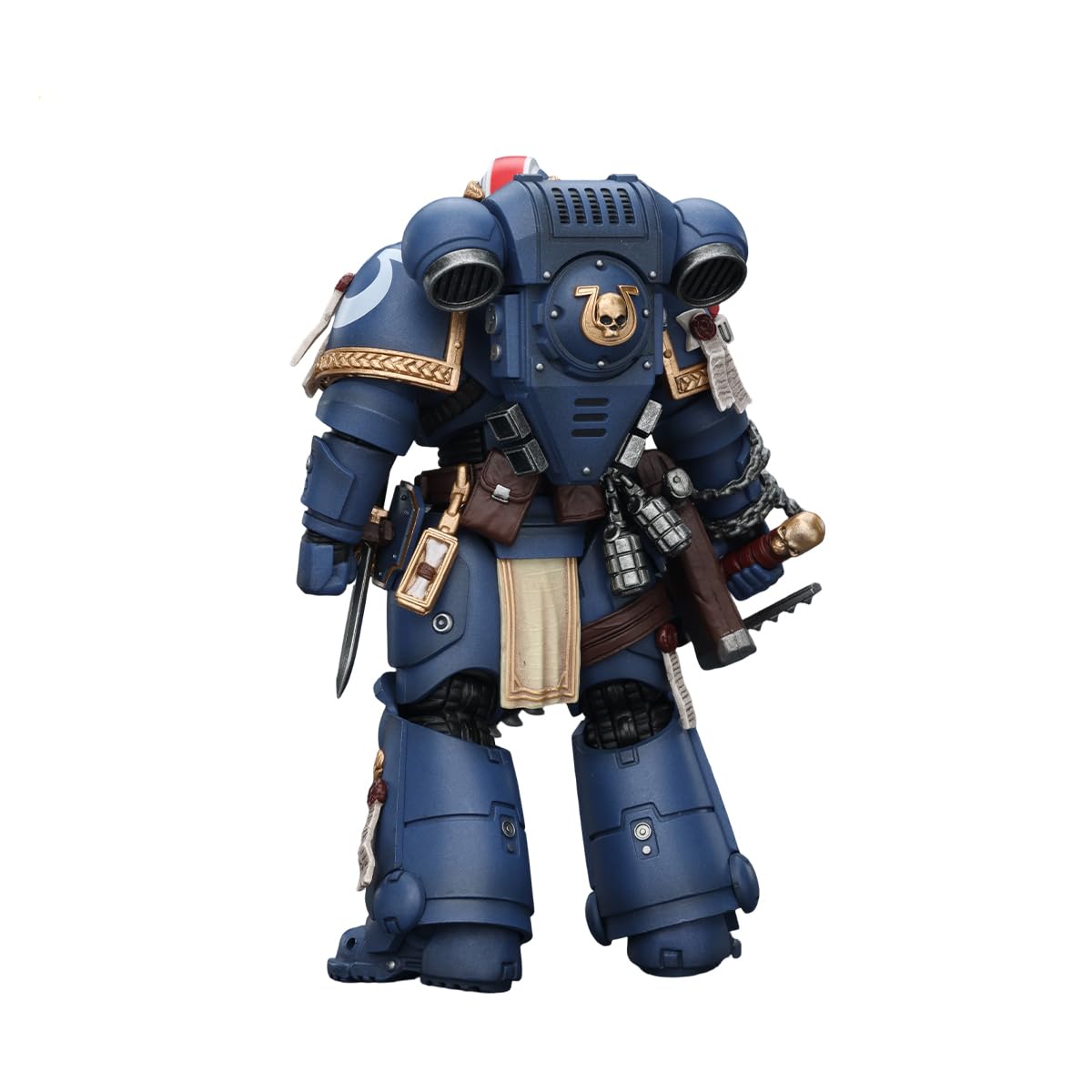 JOYTOY Ultramarines Titus backpack detail enhances authentic sci-fi styling