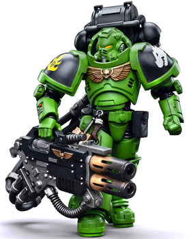 JOYTOY Brother Xavak armor detail for authentic Salamanders display.