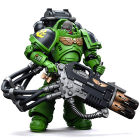 JOYTOY Brother Xavak battle-ready pose boosts shelf presence.