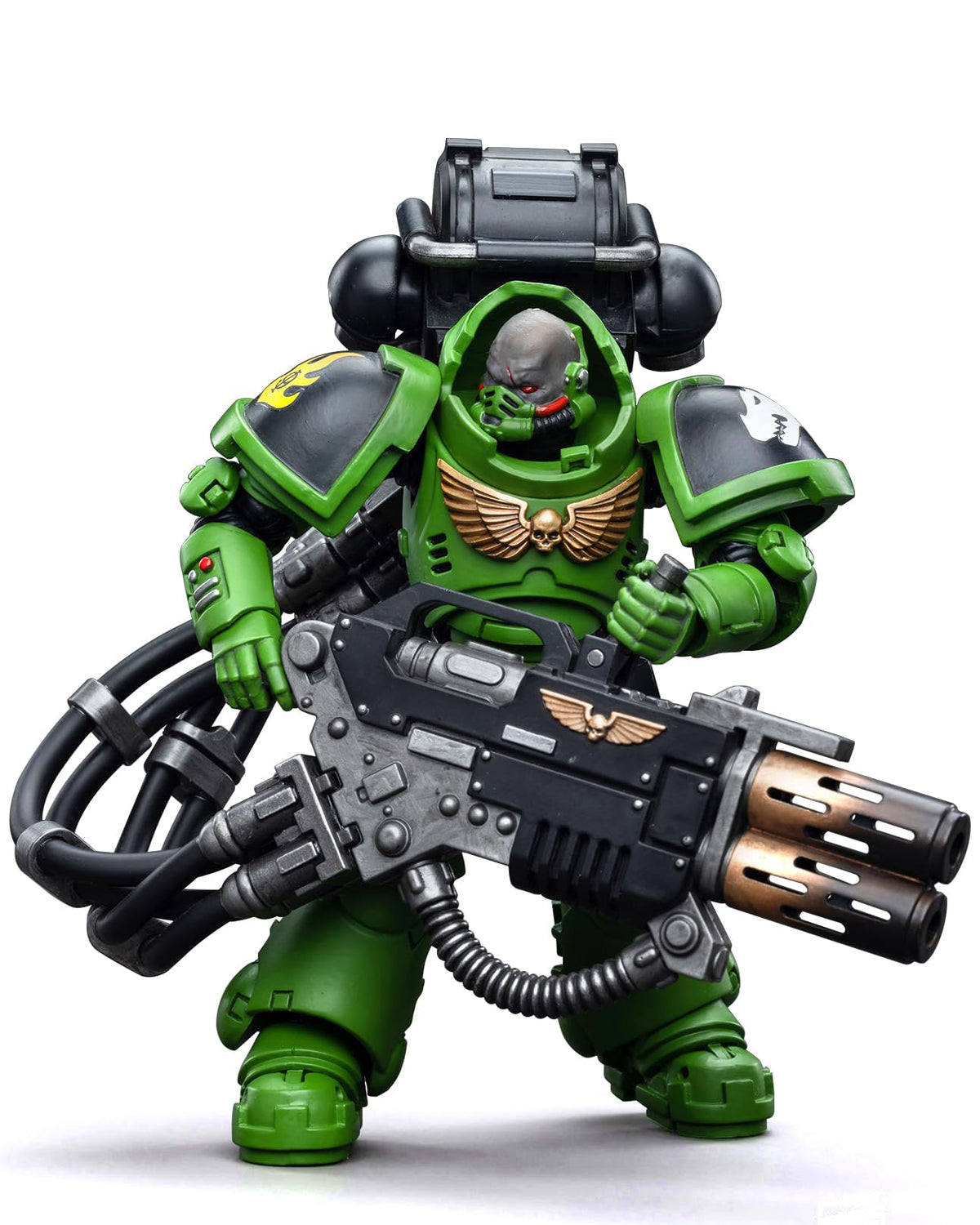 JOYTOY Brother Xavak close-up head shows sculpted features.