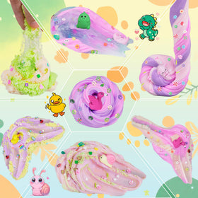 Joytry cloud slime bottle provides soft, fluffy sensory fun for kids.