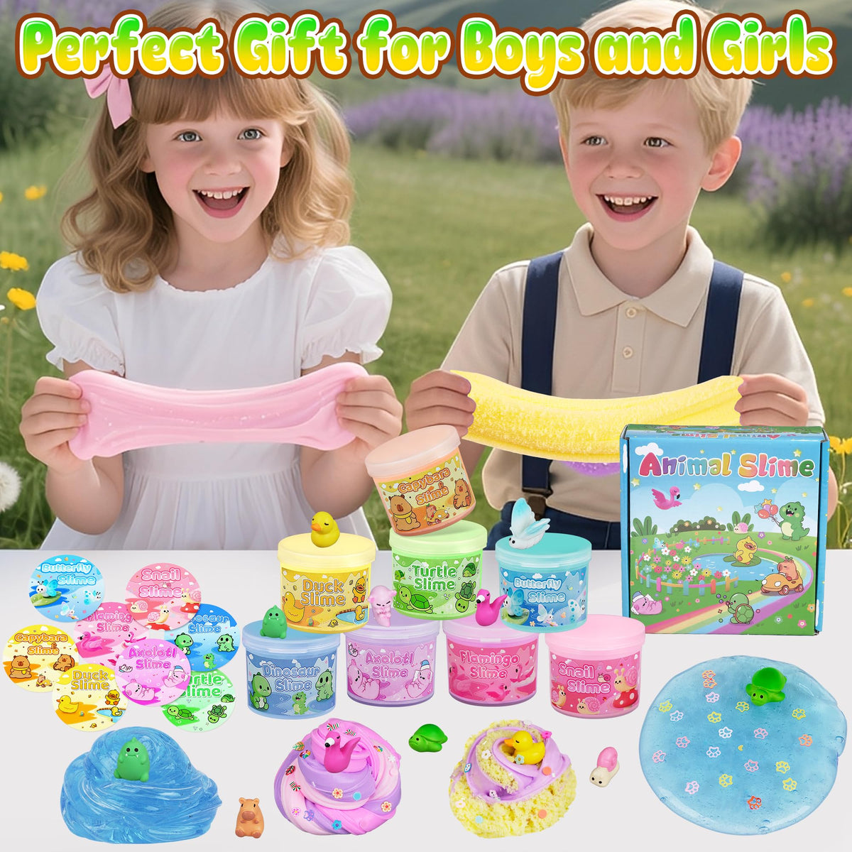 Joytry dinosaur-snail-duck charms collection enhances playtime with cute detail.