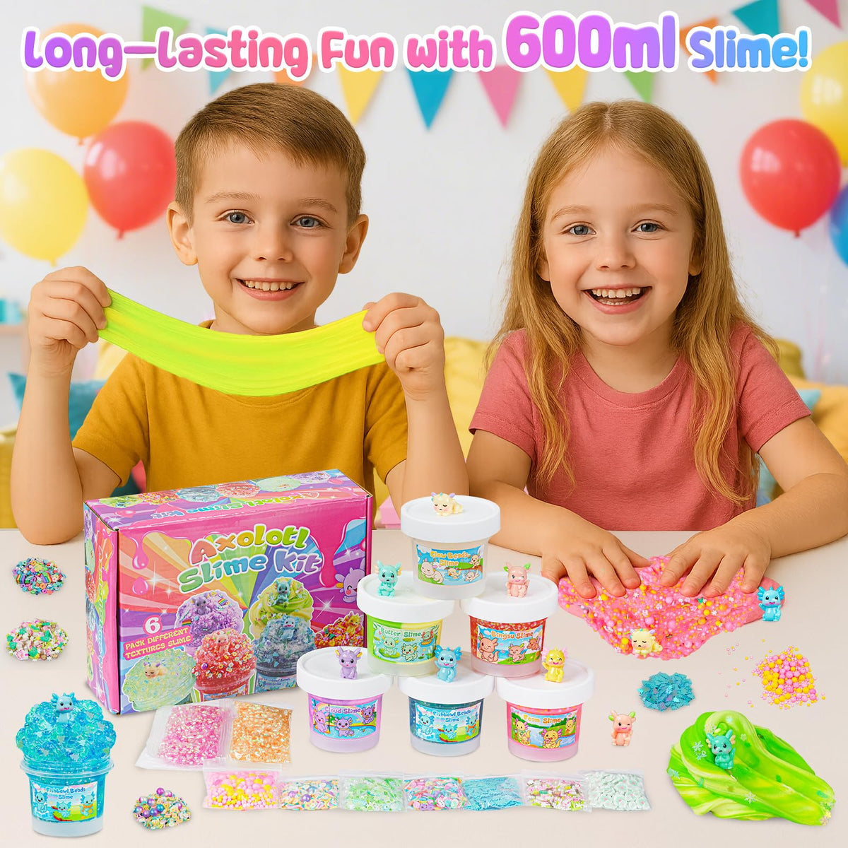 Joytry slime kit supports focus and relaxation through tactile play.