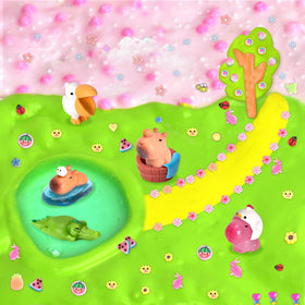 Joytry Capybara Slime Kit bingsu texture offers fluffy swirl sensations.