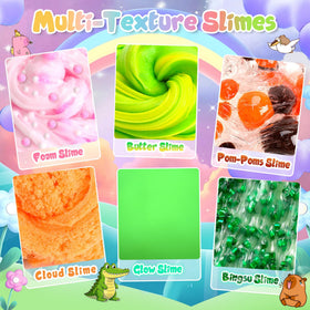 Joytry Capybara Slime Kit glow texture shines in the dark.