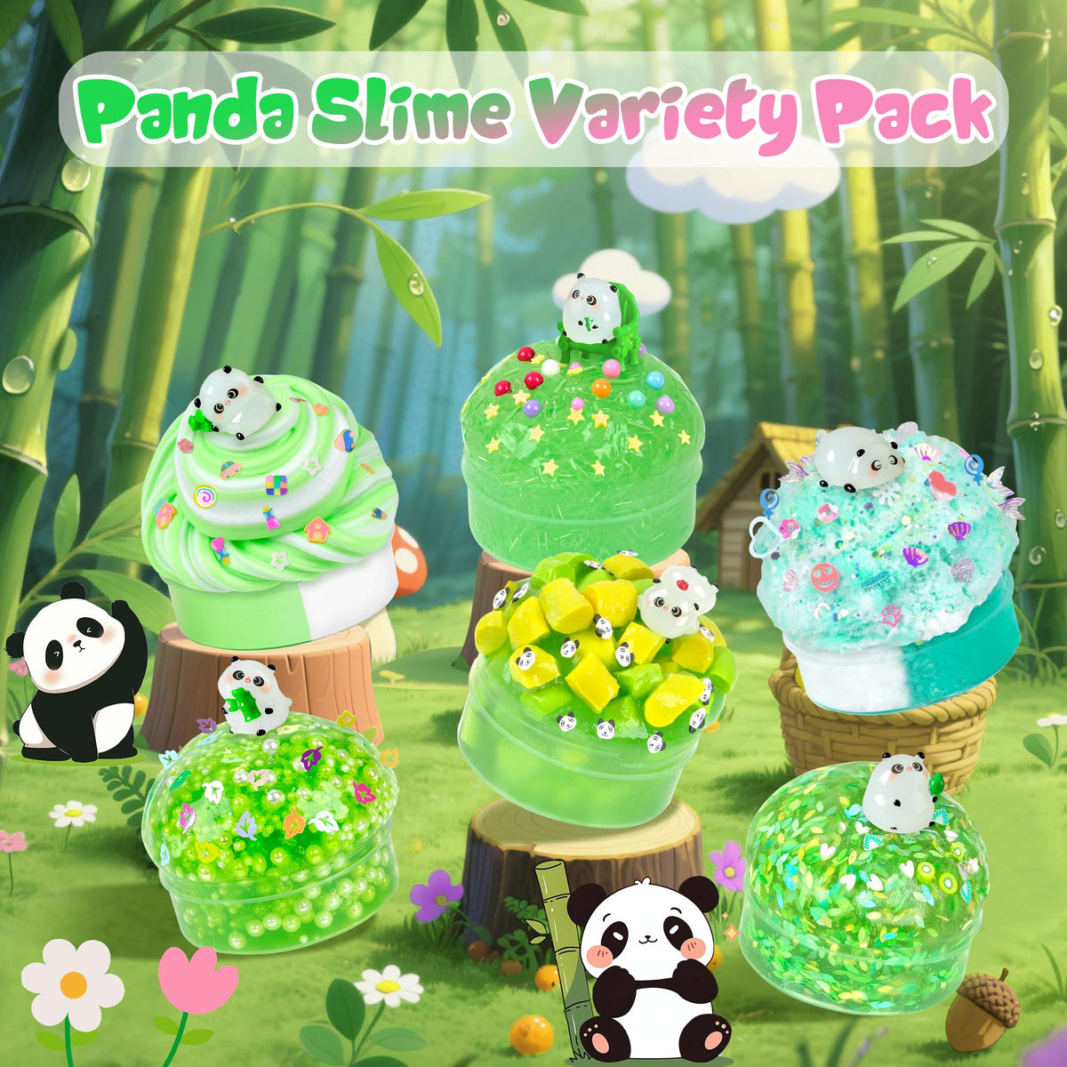 Joytry Panda Slime kit as a gift or party favor for kids