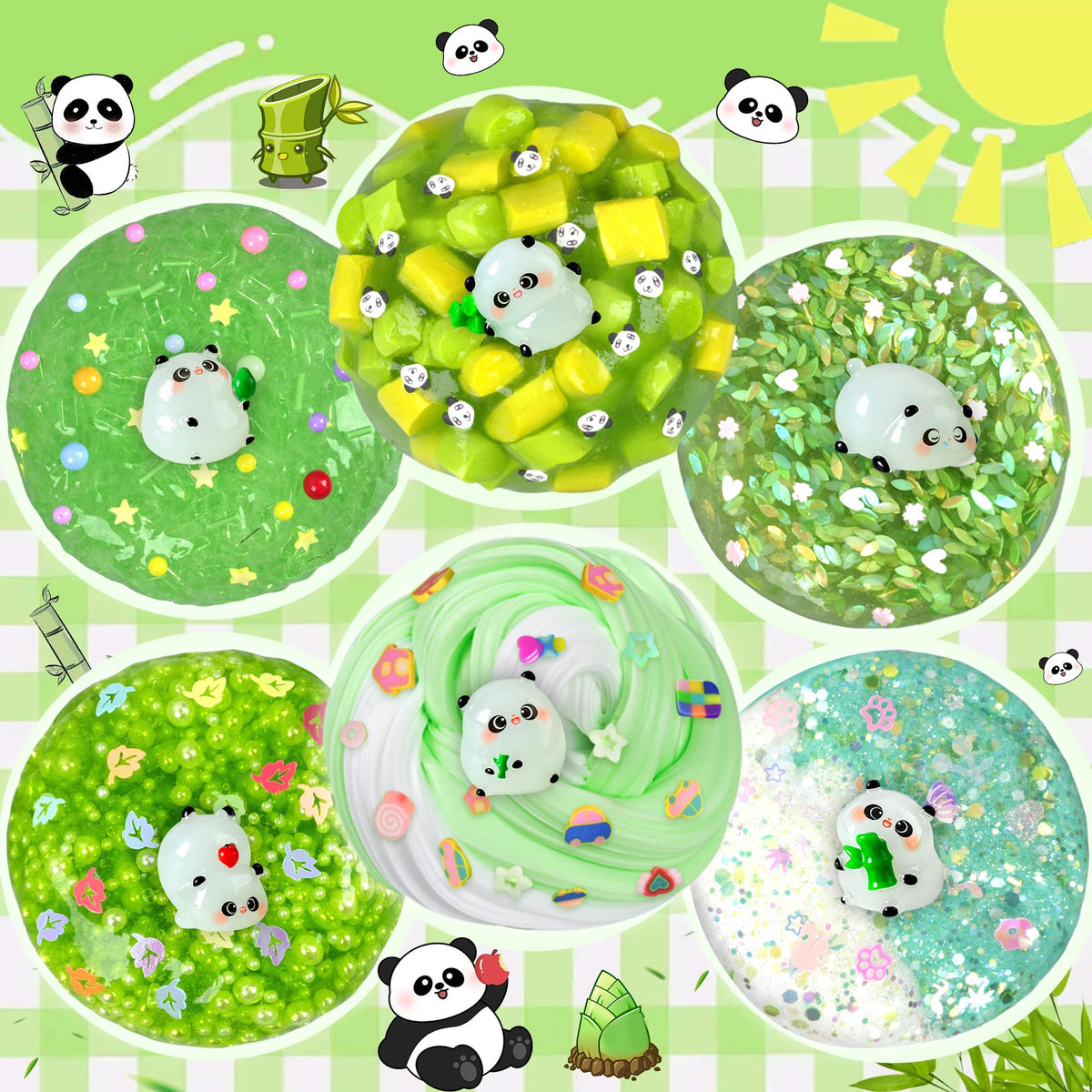 Joytry Slime with gold foil accents disappear on poke for shimmering fun