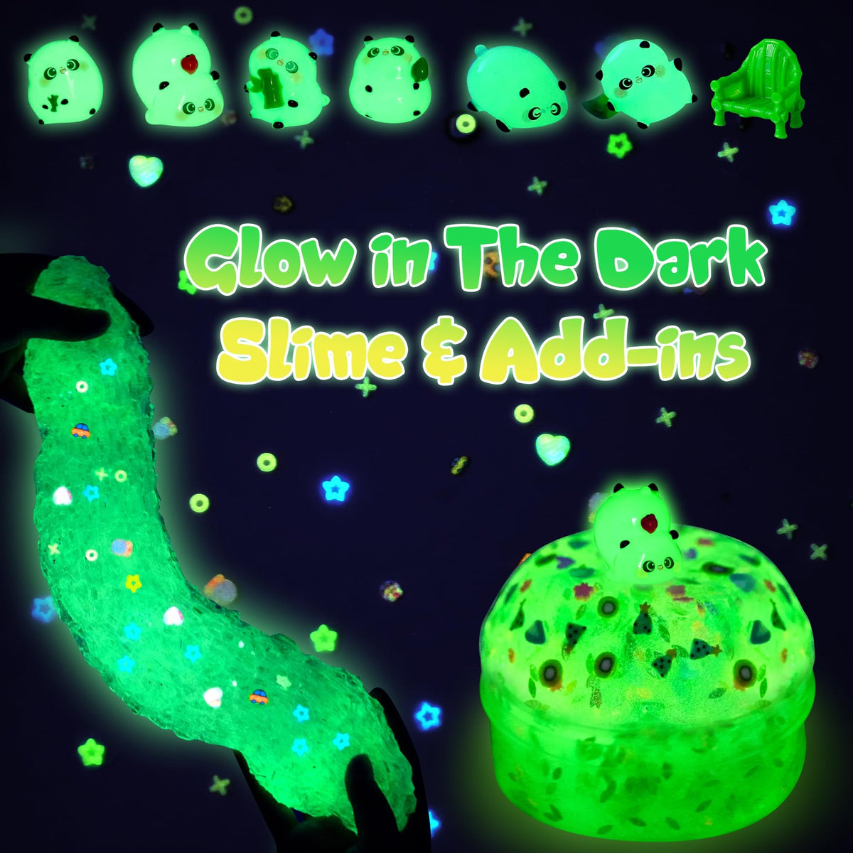 Joytry Panda Slime showing textured beads for tactile ASMR sensations