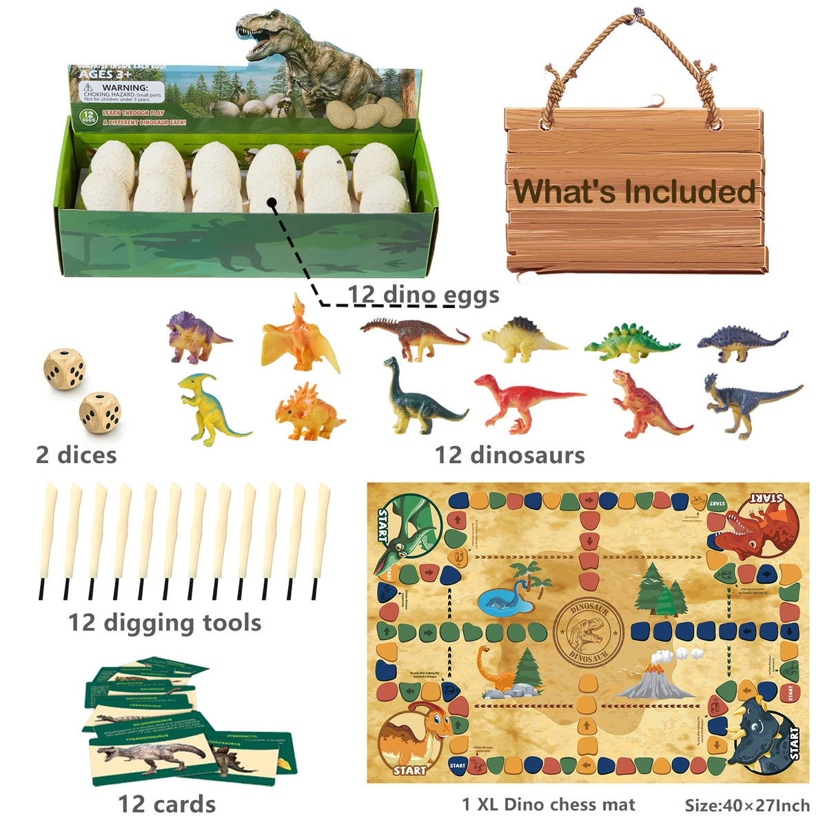 Joyvalley Dino Eggs kit kid-friendly setup fosters imagination and STEM curiosity.