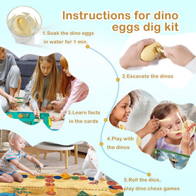 Joyvalley Dino Eggs kit compact packaging for gifting and storage.