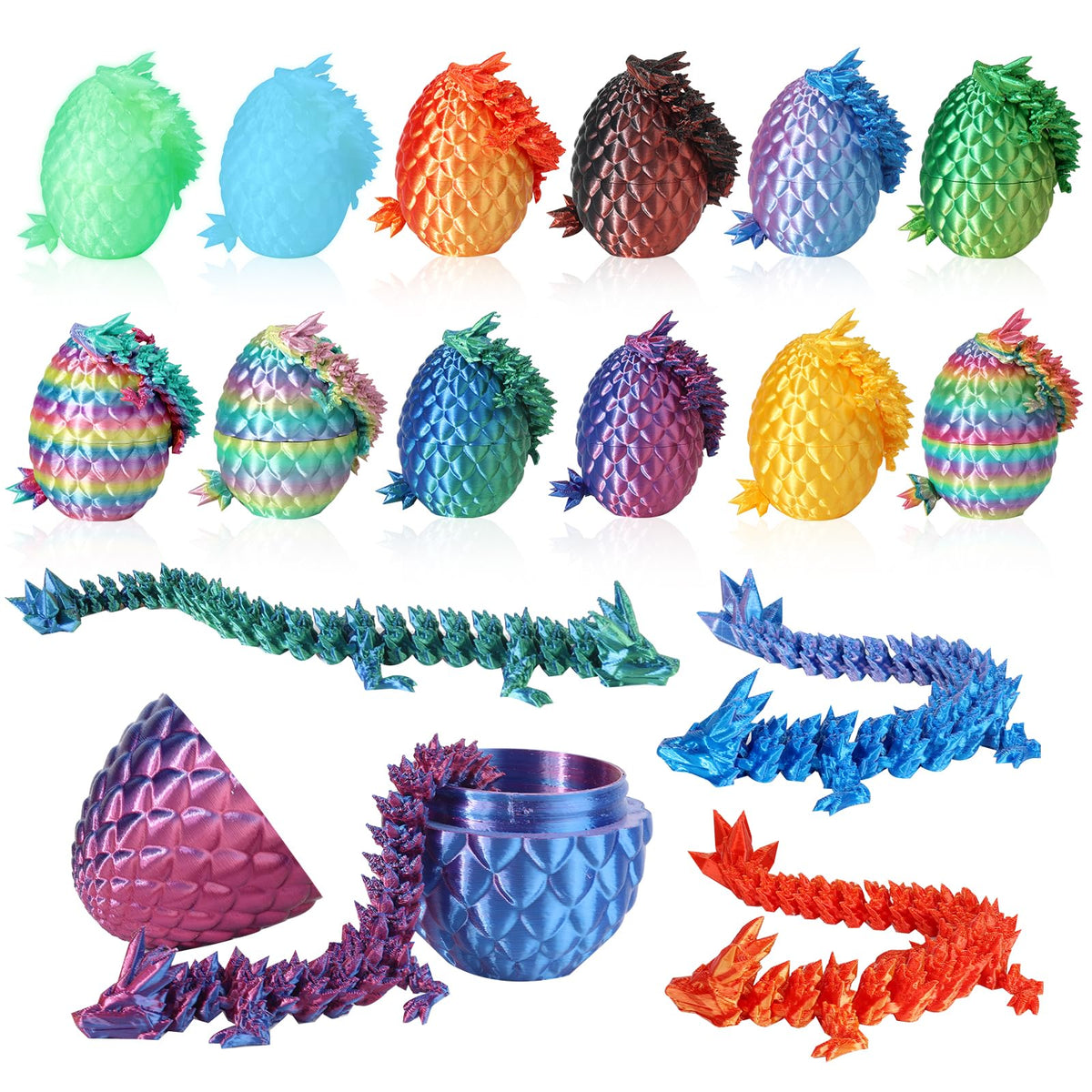 Joyvilla dragon egg outer shell with realistic scale texture for display.