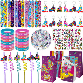 Joyvorite roller-skate straws for party drinks, perfect for themed celebrations.