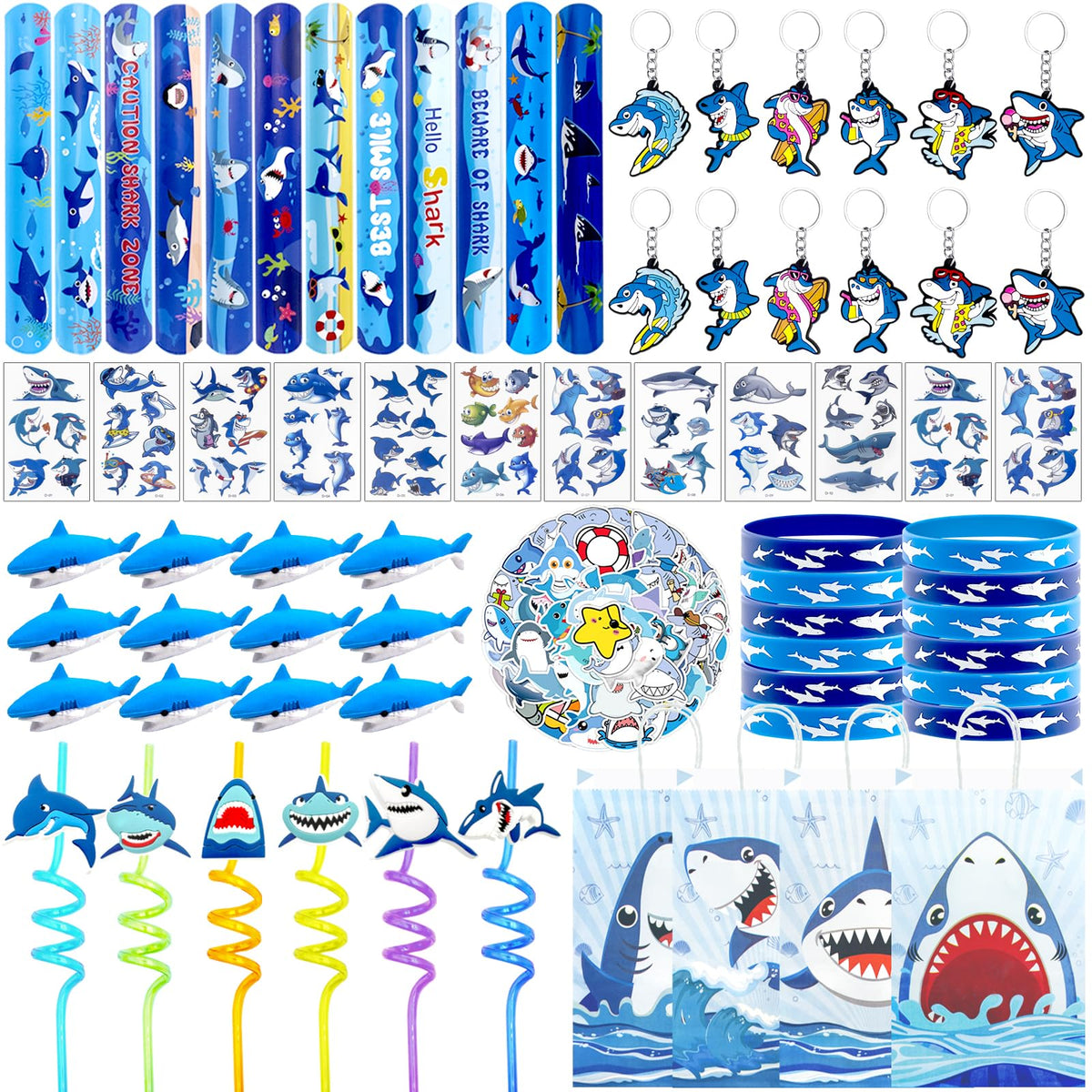 Joyvorite shark straws enhance kid-friendly party drinks