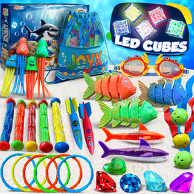 JoyX LED light cubes illuminate night swims and learning play