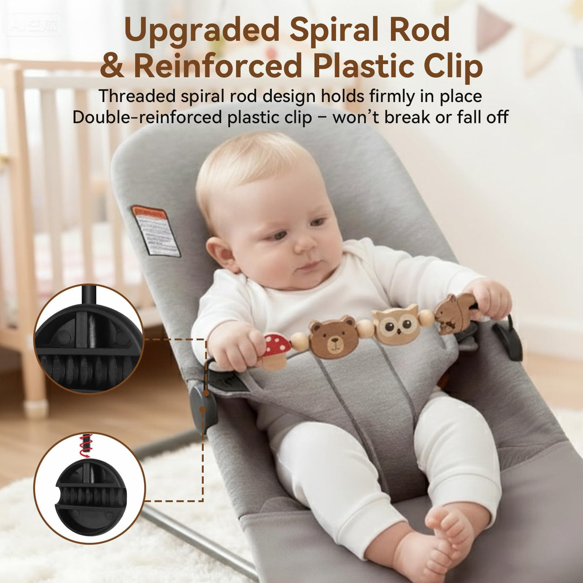 Joyxzacp rotating animals promote color and shape recognition during play