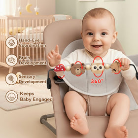 Joyxzacp solid wood toy bar offers durable, safe play in infant environments