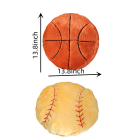 JPORSHU plush baseball pillow showing soft texture for relaxing